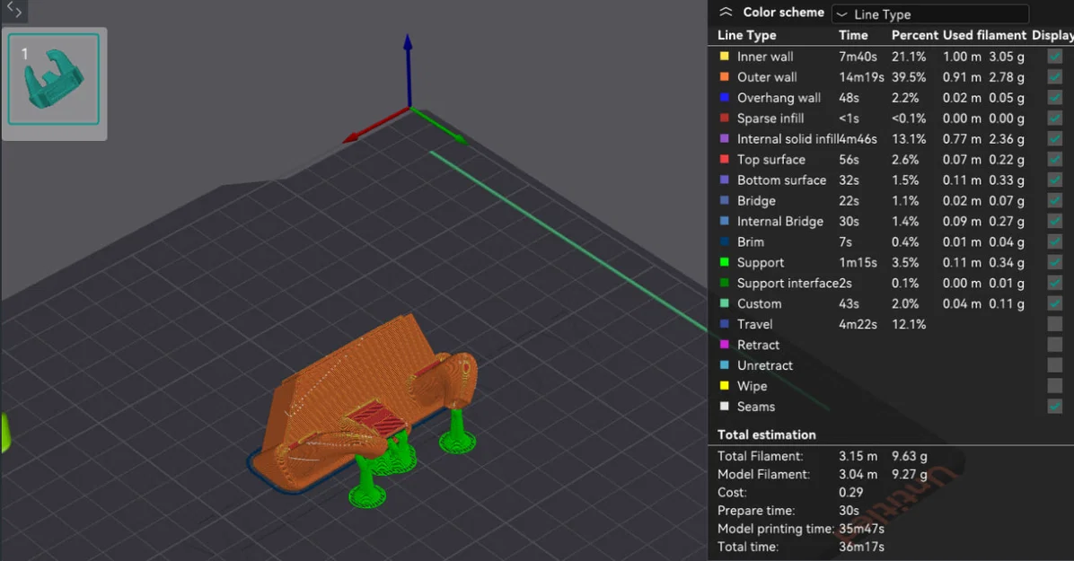 Ống dẫn gió cho Kingroon KP3S Pro V2 - Image 2