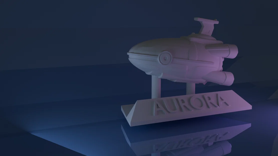 Mô hình tàu vũ trụ Aurora 3D từ tựa game Subnautica - Image 1