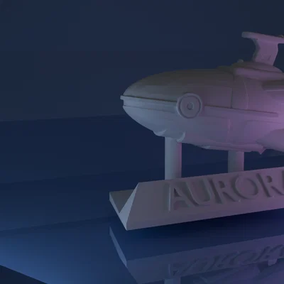 Mô hình tàu vũ trụ Aurora 3D từ tựa game Subnautica