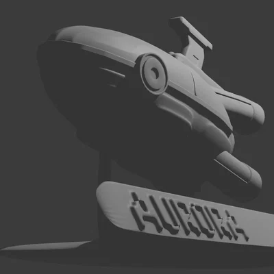 Mô hình tàu vũ trụ Aurora 3D từ tựa game Subnautica