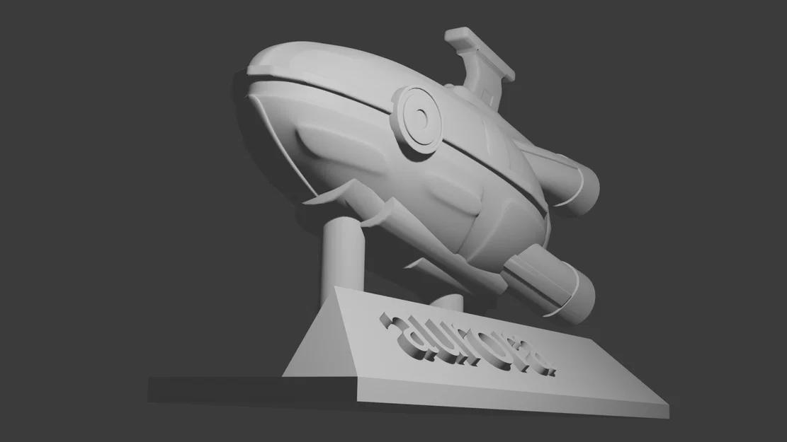 Mô hình tàu vũ trụ Aurora 3D từ tựa game Subnautica - Image 3