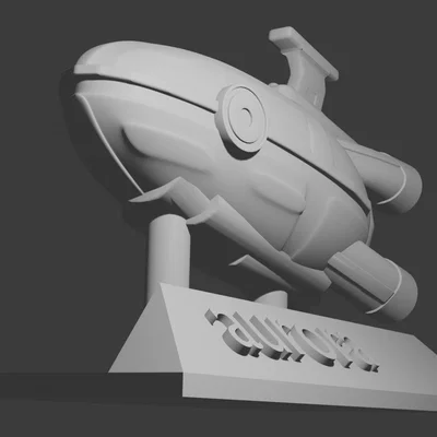 Mô hình tàu vũ trụ Aurora 3D từ tựa game Subnautica