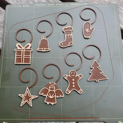 Thẻ đánh dấu ly Giáng sinh - Trang trí tiệc mừng