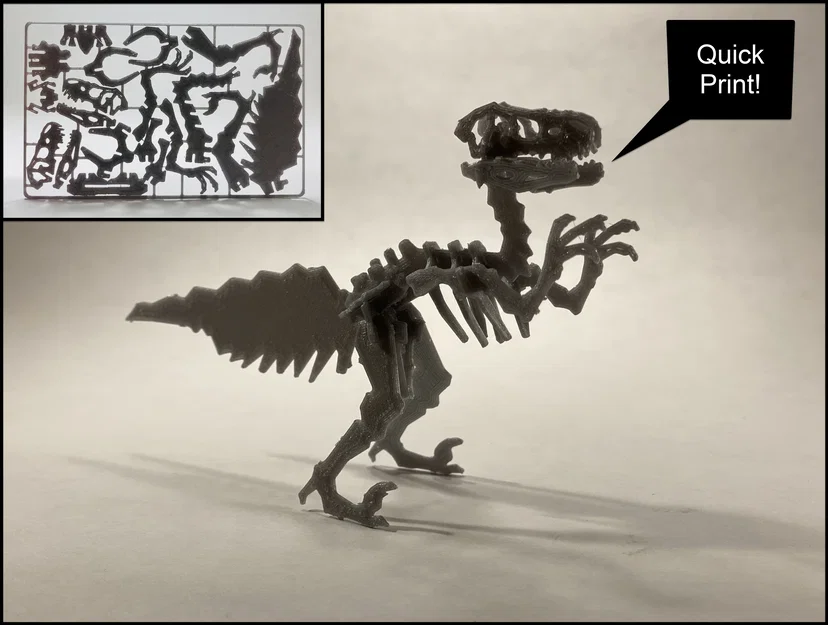 Mô hình Kit-Card Velociraptor - Image 1