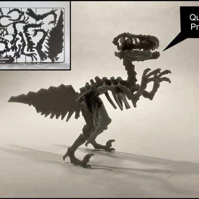 Mô hình Kit-Card Velociraptor