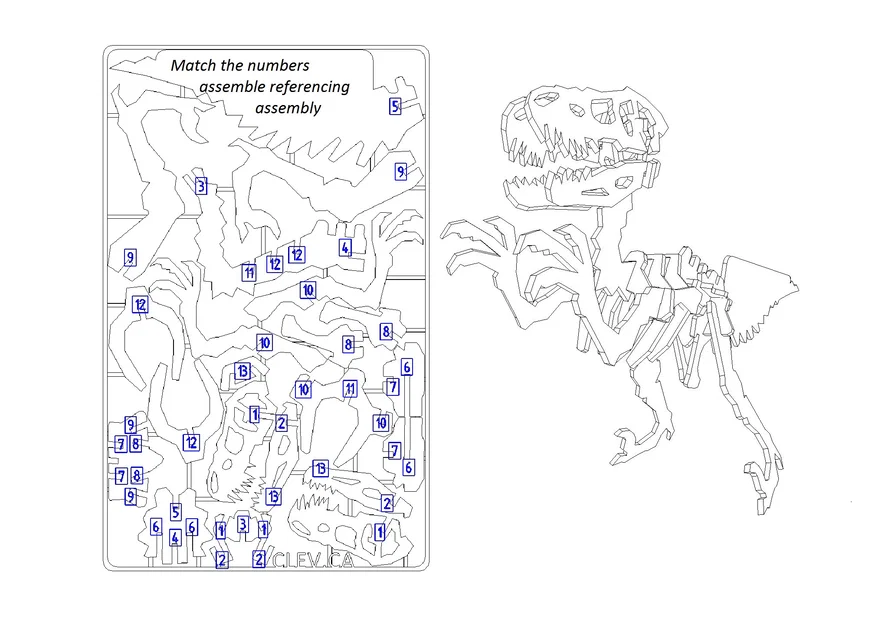 Mô hình Kit-Card Velociraptor - Image 2