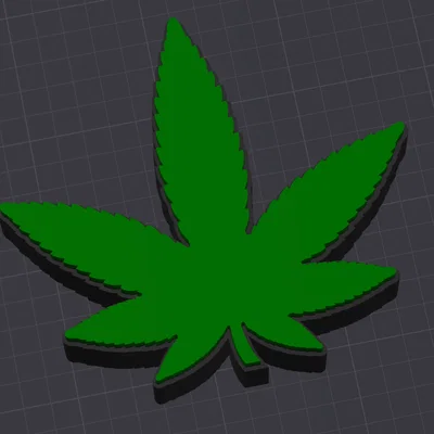 Mô hình trang trí lá Cannabis nghệ thuật in 3D ấn tượng