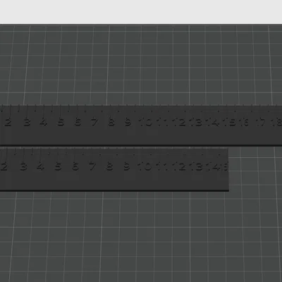 Bộ thước kẻ 15cm và 20cm in 3D tiện dụng cho học tập