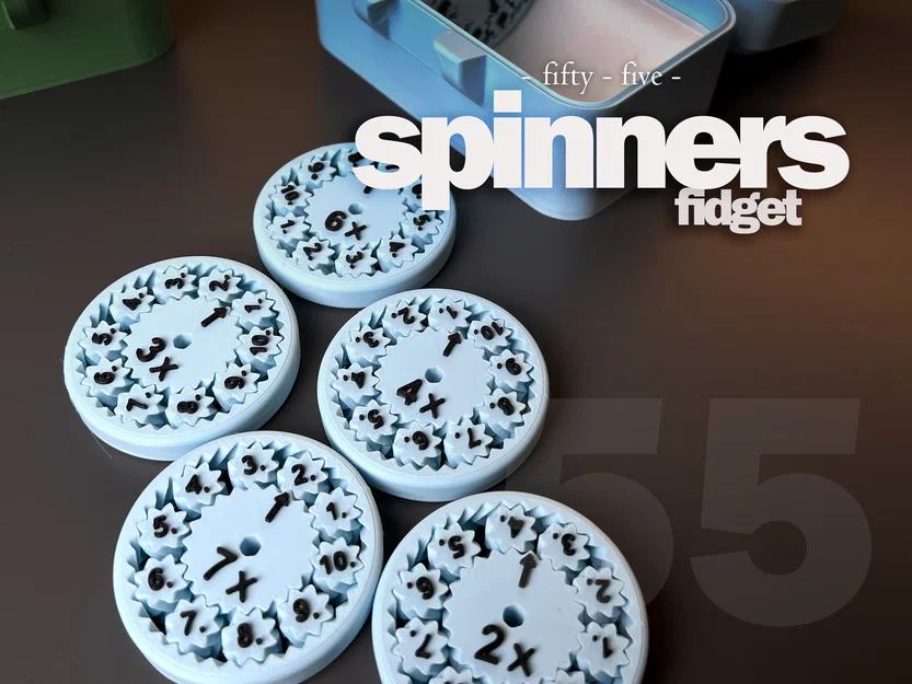Fidget Spinner Toán Học 5,5cm - Hỗ Trợ Phép Nhân Chia - Image 1