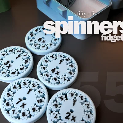 Fidget Spinner Toán Học 5,5cm - Hỗ Trợ Phép Nhân Chia