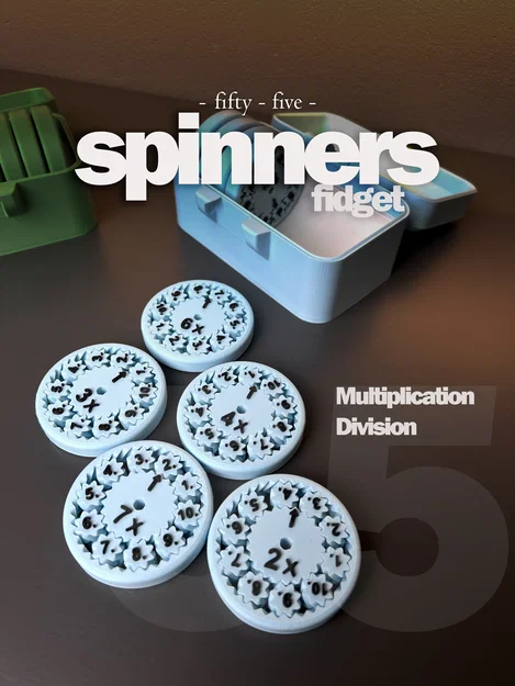 Fidget Spinner Toán Học 5,5cm - Hỗ Trợ Phép Nhân Chia - Image 4