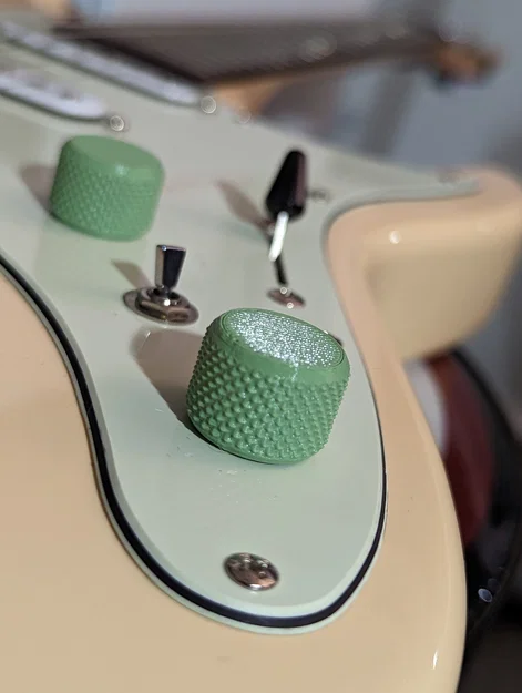 Núm vặn Guitar - Cho trục 6mm (Dạng nhấn) - Bản Remix v1 - Image 1