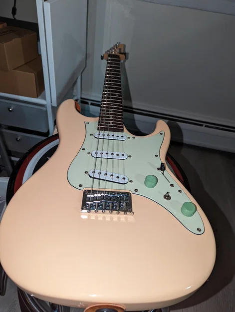 Núm vặn Guitar - Cho trục 6mm (Dạng nhấn) - Bản Remix v1 - Image 2