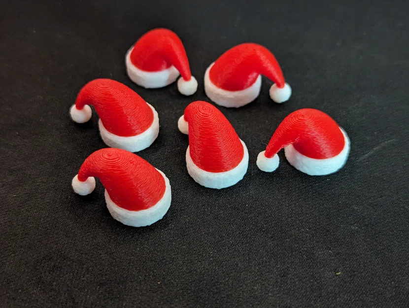 Mũ Ông Già Noel Mini (dễ dàng thay đổi sợi nhựa!) - Image 1