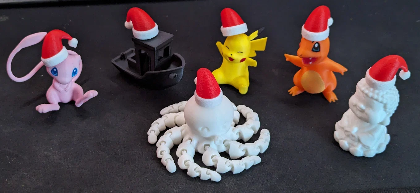 Mũ Ông Già Noel Mini (dễ dàng thay đổi sợi nhựa!) - Image 2