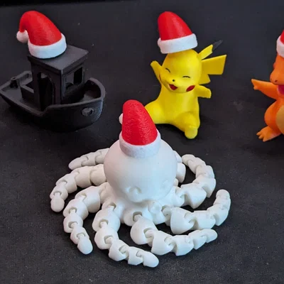 Mũ Ông Già Noel Mini (dễ dàng thay đổi sợi nhựa!)