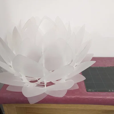 Mẫu in 3D đèn ngủ hoa sen kích thước lớn (phiên bản Light)