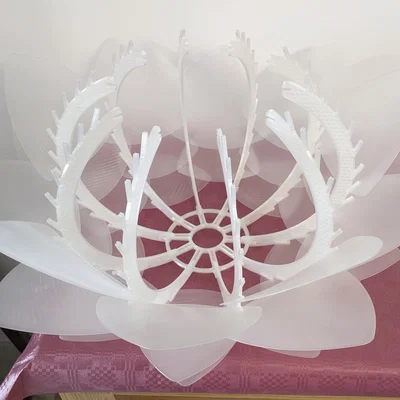 Mẫu in 3D đèn ngủ hoa sen kích thước lớn (phiên bản Light)
