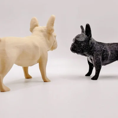 Mô hình 3D chú chó Bull Pháp (French Bulldog) để trang trí siêu dễ thương
