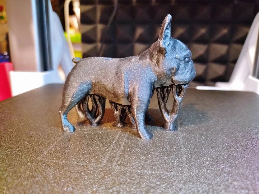 Mô hình 3D chú chó Bull Pháp (French Bulldog) để trang trí siêu dễ thương - Image 2