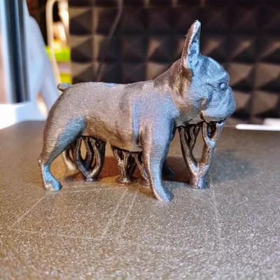 Mô hình 3D chú chó Bull Pháp (French Bulldog) để trang trí siêu dễ thương