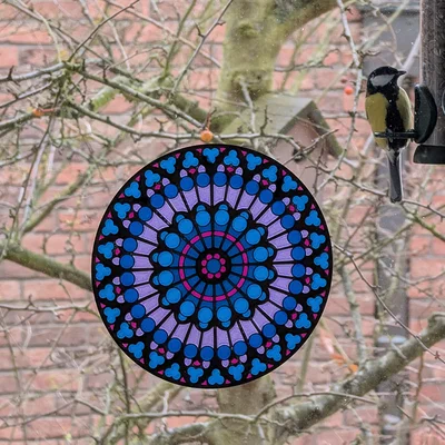 Mô hình trang trí giả kính màu Notre Dame