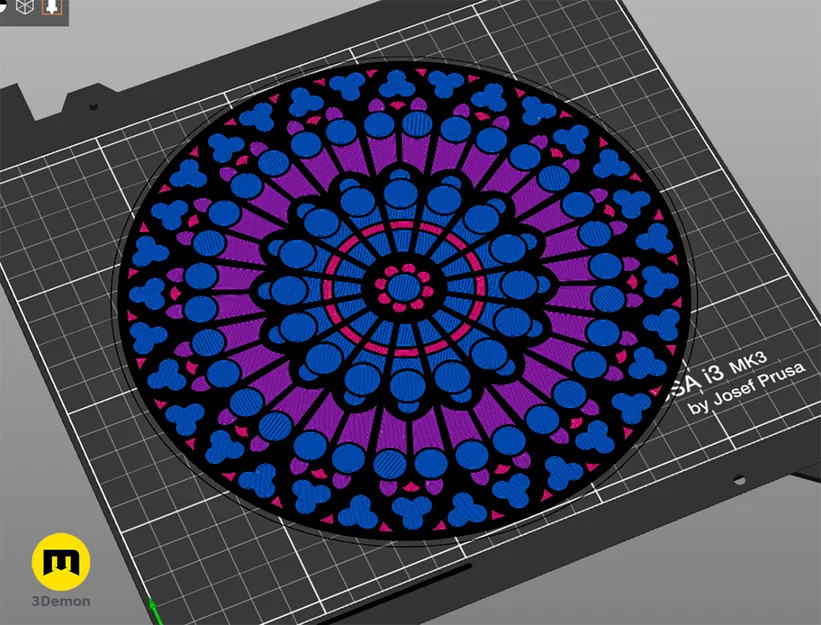 Mô hình trang trí giả kính màu Notre Dame - Image 5