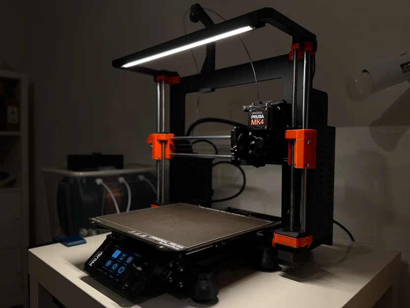 Ngàm gắn đèn IKEA SKYDRAG/SILVERGLANS cho Prusa MK4/MK4S - Image 1