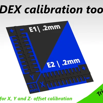 Công cụ cân chỉnh X, Y, Z cho máy in 3D IDEX / Dual Extruder / Dual Color