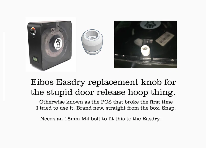 Bộ núm thay thế chốt cửa cho máy sấy nhựa Eibos Easdry - Image 2