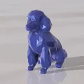 Mô hình trang trí chó Poodle phong cách Low Poly - Thumbnail 4