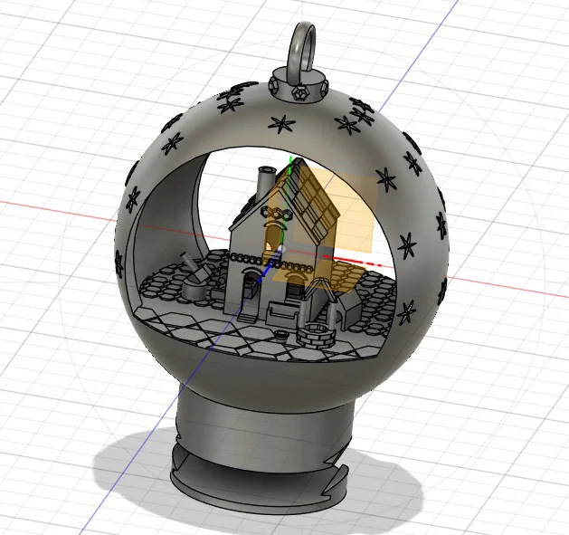 Quả cầu Giáng sinh treo trang trí kèm đèn tealight - Image 2