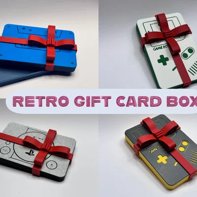 Hộp Đựng Thẻ Quà Tặng Phong Cách Retro