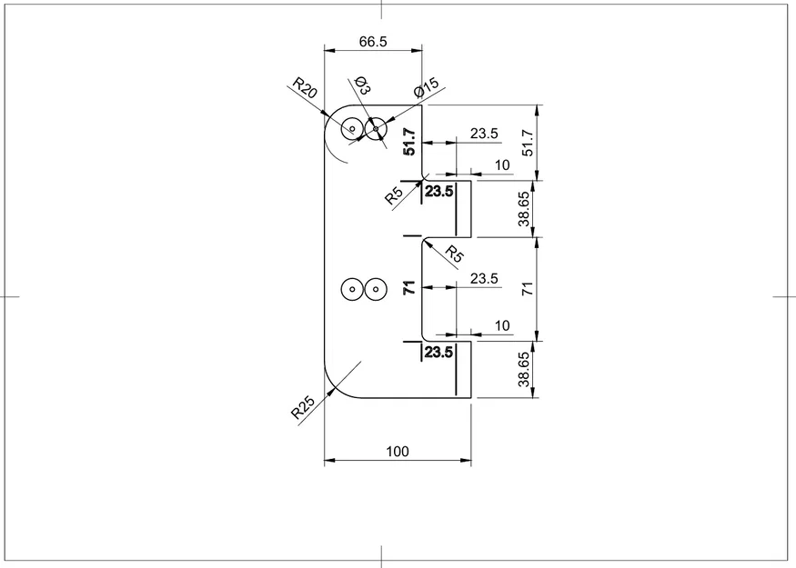 Dưỡng Soi Cạnh Gola Profile (Edge Trimming Gola Gauge Template Tool) - Image 3