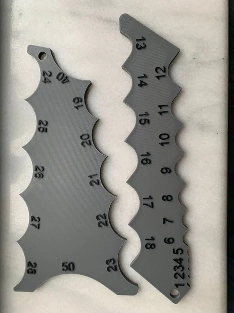 Thước đo bán kính (Radius Template 1-18 và 19-50) - Image 3