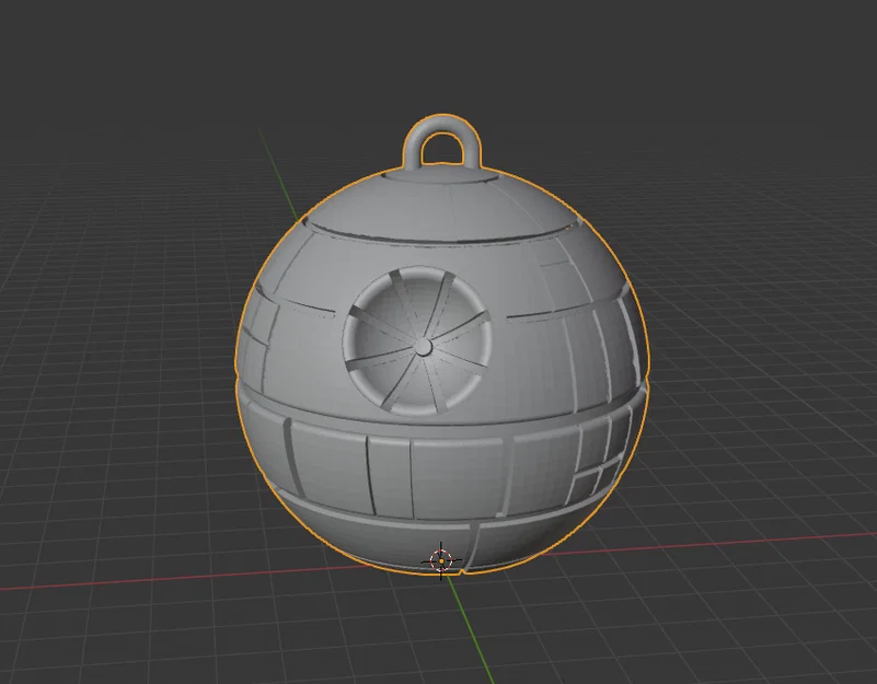 Đồ trang trí cây thông Noel hình Death Star in nhanh - Image 1