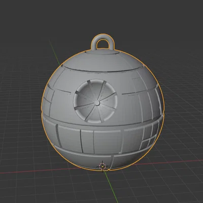 Đồ trang trí cây thông Noel hình Death Star in nhanh