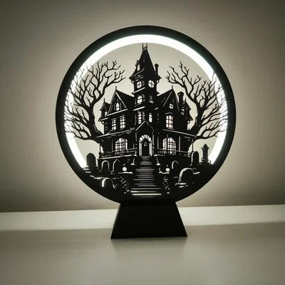 Ring Lamp II với các tấm Panel chủ đề Halloween