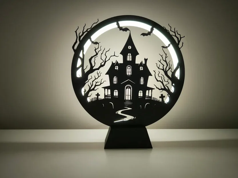 Ring Lamp II với các tấm Panel chủ đề Halloween - Image 6