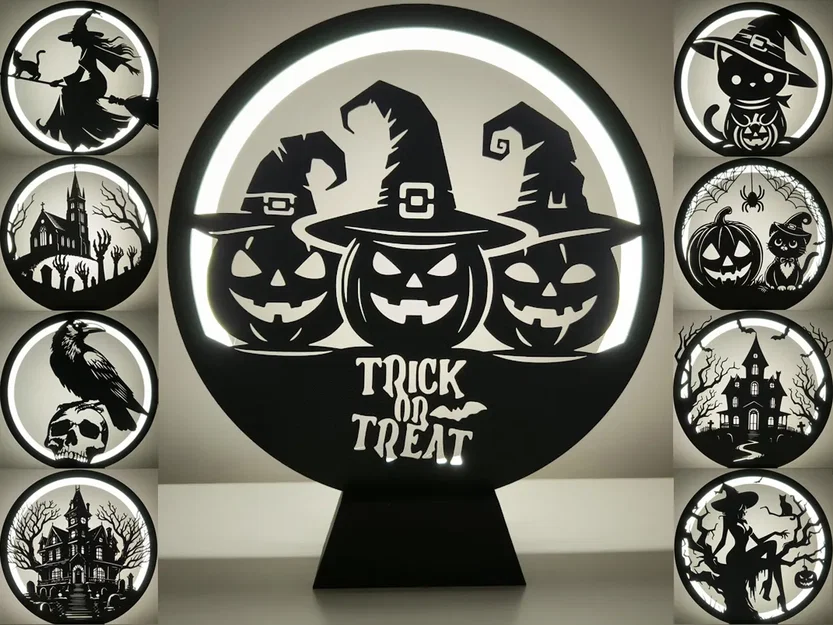 Ring Lamp II với các tấm Panel chủ đề Halloween - Image 11