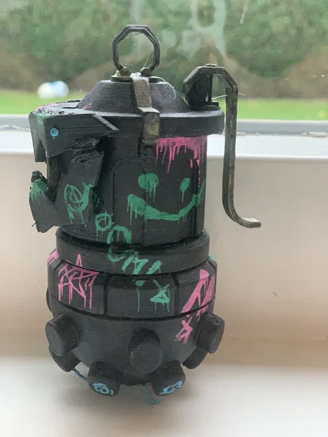 Mô hình lựu đạn Jinx Chompers từ Arcane cho fan 3D printing - Image 4