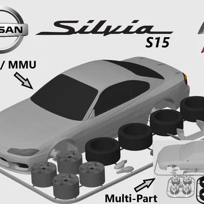 Nissan Silvia S15 Kit Card (tỷ lệ 1:24)