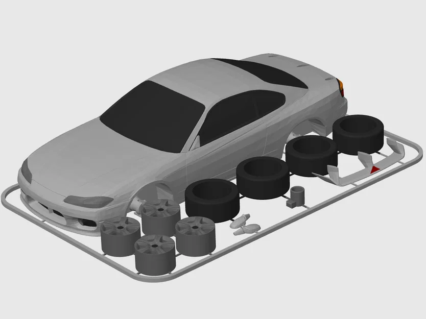Nissan Silvia S15 Kit Card (tỷ lệ 1:24) - Image 2