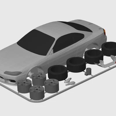Nissan Silvia S15 Kit Card (tỷ lệ 1:24)