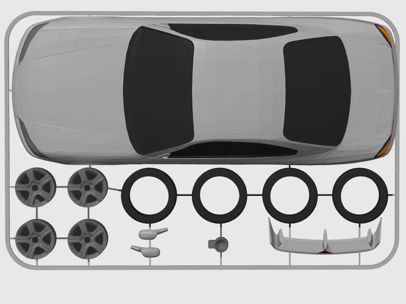 Nissan Silvia S15 Kit Card (tỷ lệ 1:24) - Image 7
