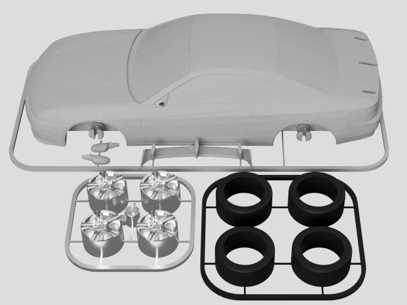Nissan Silvia S15 Kit Card (tỷ lệ 1:24) - Image 8