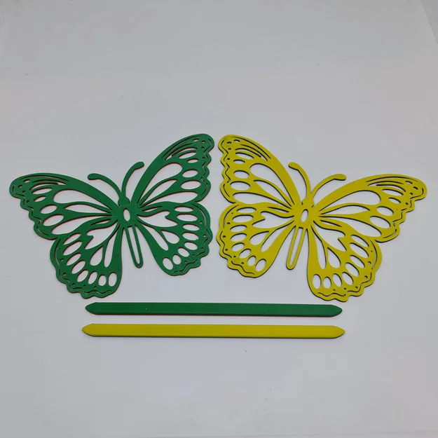 Kẹp tóc hình cánh bướm (Spona do vlasů Motýl) - Mẫu in 3D đẹp - Image 5