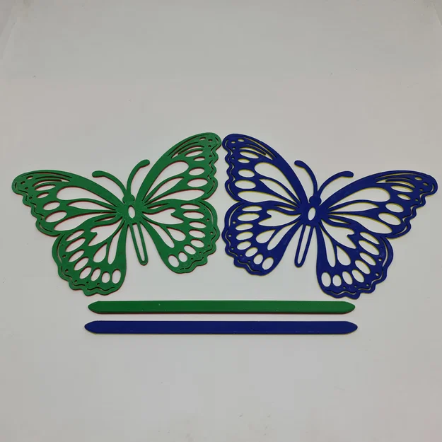 Kẹp tóc hình cánh bướm (Spona do vlasů Motýl) - Mẫu in 3D đẹp - Image 6