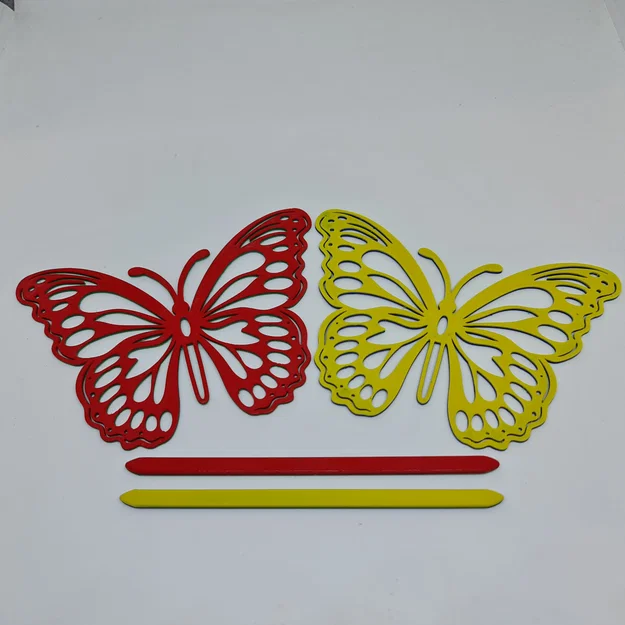 Kẹp tóc hình cánh bướm (Spona do vlasů Motýl) - Mẫu in 3D đẹp - Image 7