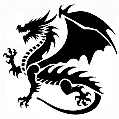 Khuôn Vẽ Hình Rồng 3D (Stencil: Dragon) Tinh Xảo Cho Nghệ Thuật